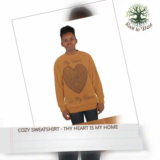 Cozy Sweatshirt - Thy Heart Is My Home by@Outfy