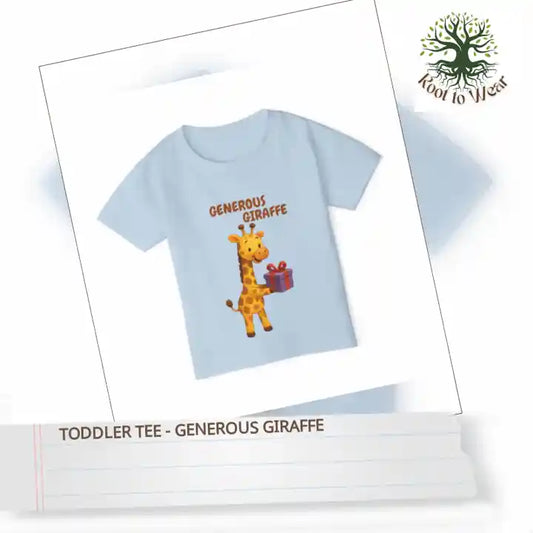 Toddler Tee - Generous Giraffe by@Outfy