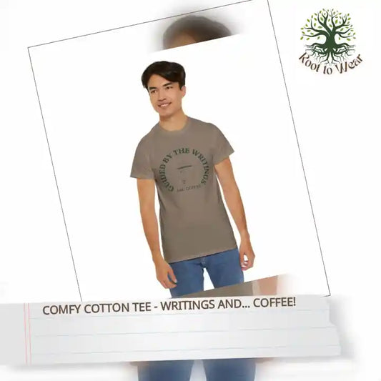 Comfy Cotton Tee - Writings and... Coffee! by@Outfy