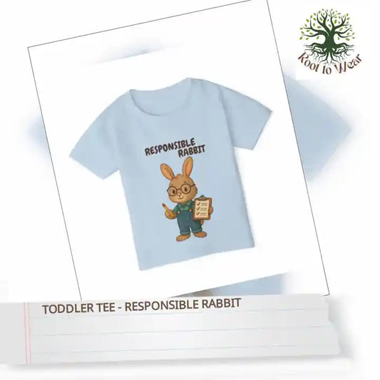 Toddler Tee - Responsible Rabbit by@Outfy