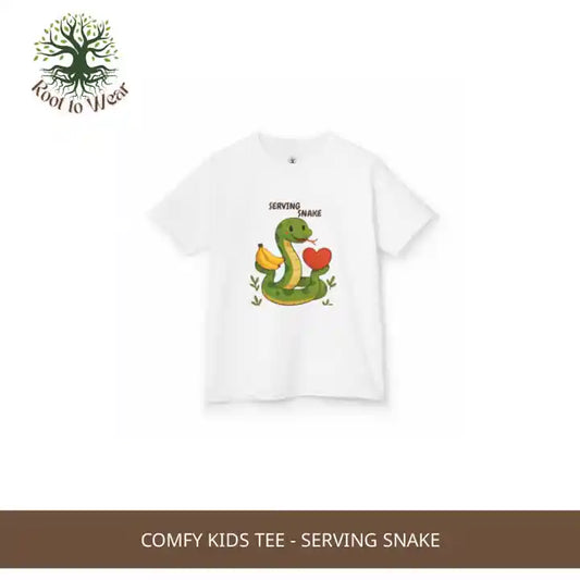 Comfy Kids Tee - Serving Snake by@Outfy