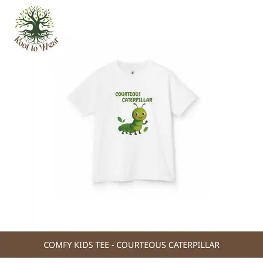 Comfy Kids Tee - Courteous Caterpillar by@Outfy