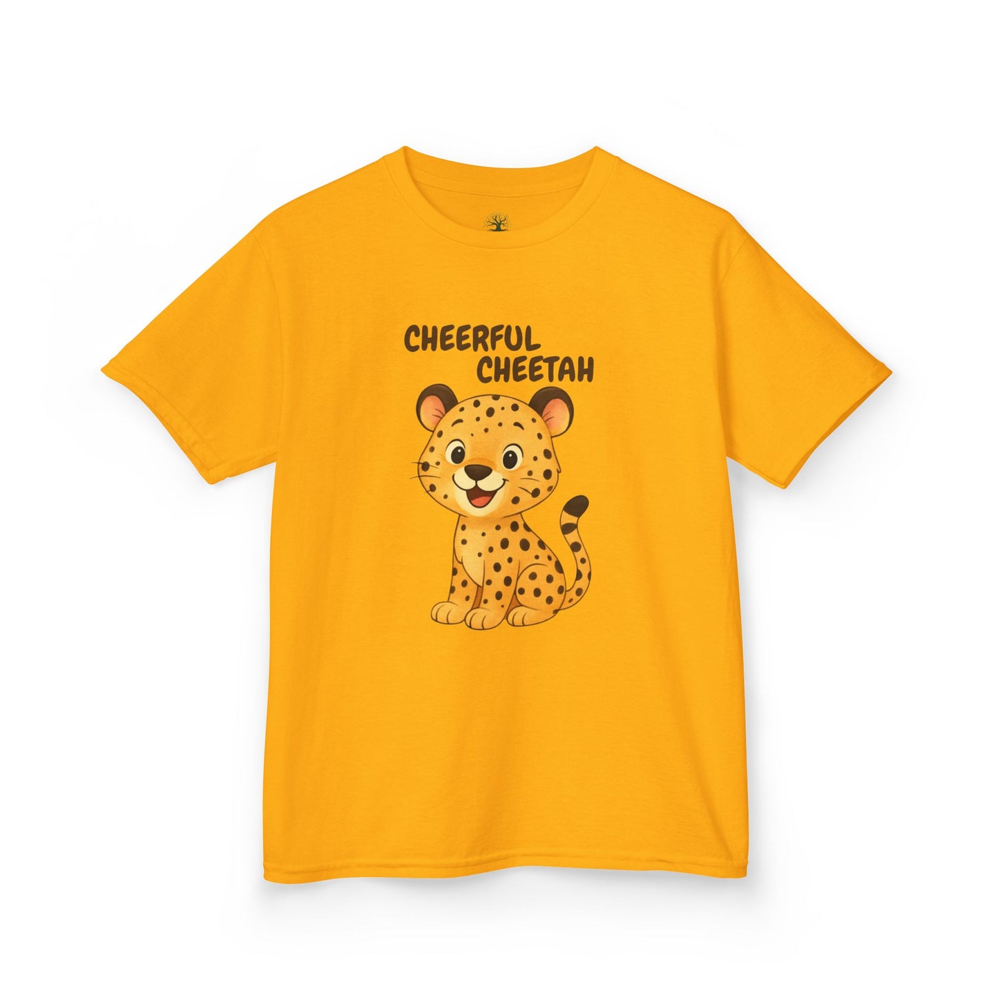 Comfy Kids Tee - Cheerful Cheetah