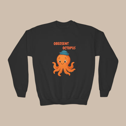 Comfy Kids Sweatshirt - Obedient Octopus