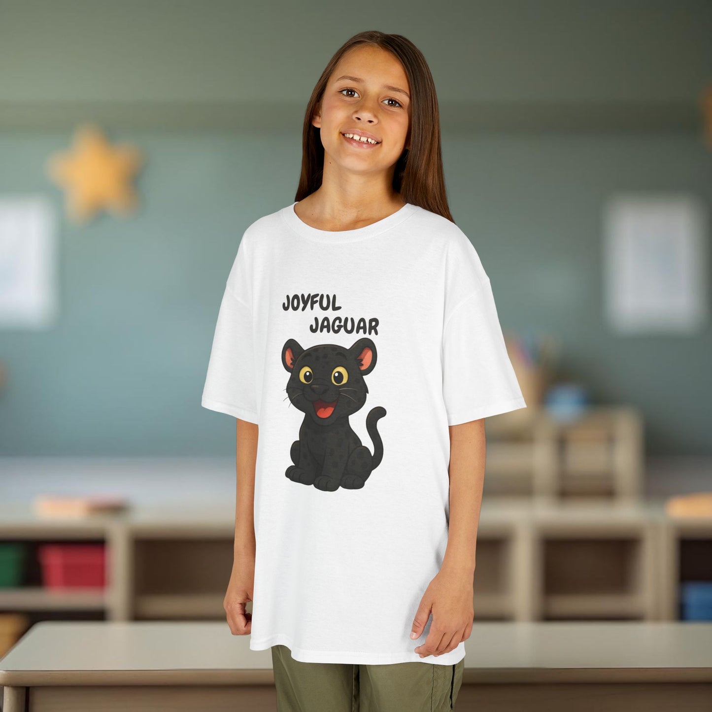 Comfy Kids Tee - Joyful Jaguar