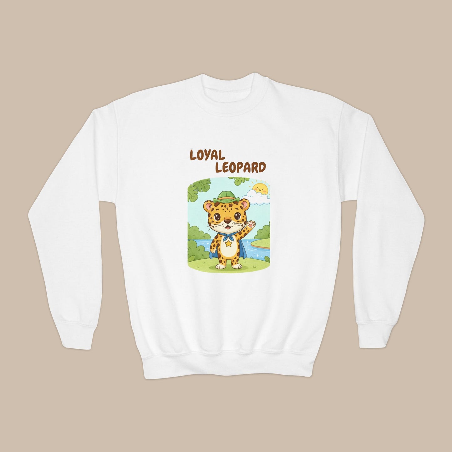 Comfy Kids Sweatshirt - Loyal Leopard