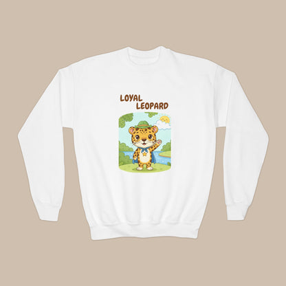 Comfy Kids Sweatshirt - Loyal Leopard