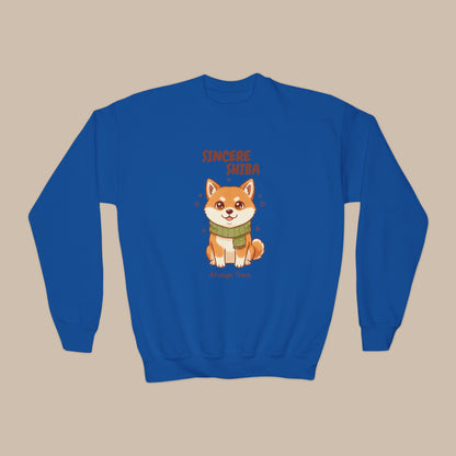 Comfy Kids Sweatshirt - Sincere Shiba - Always True
