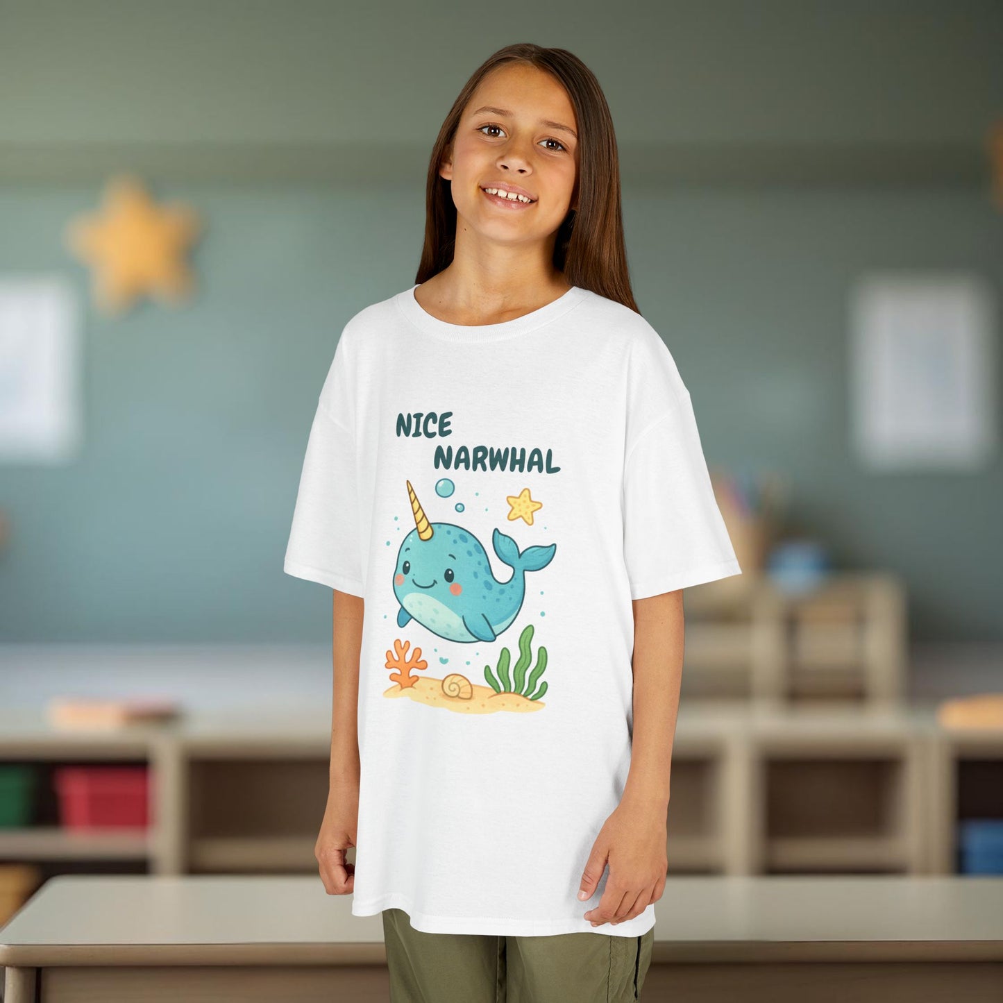 Comfy Kids Tee - Nice Narwhal