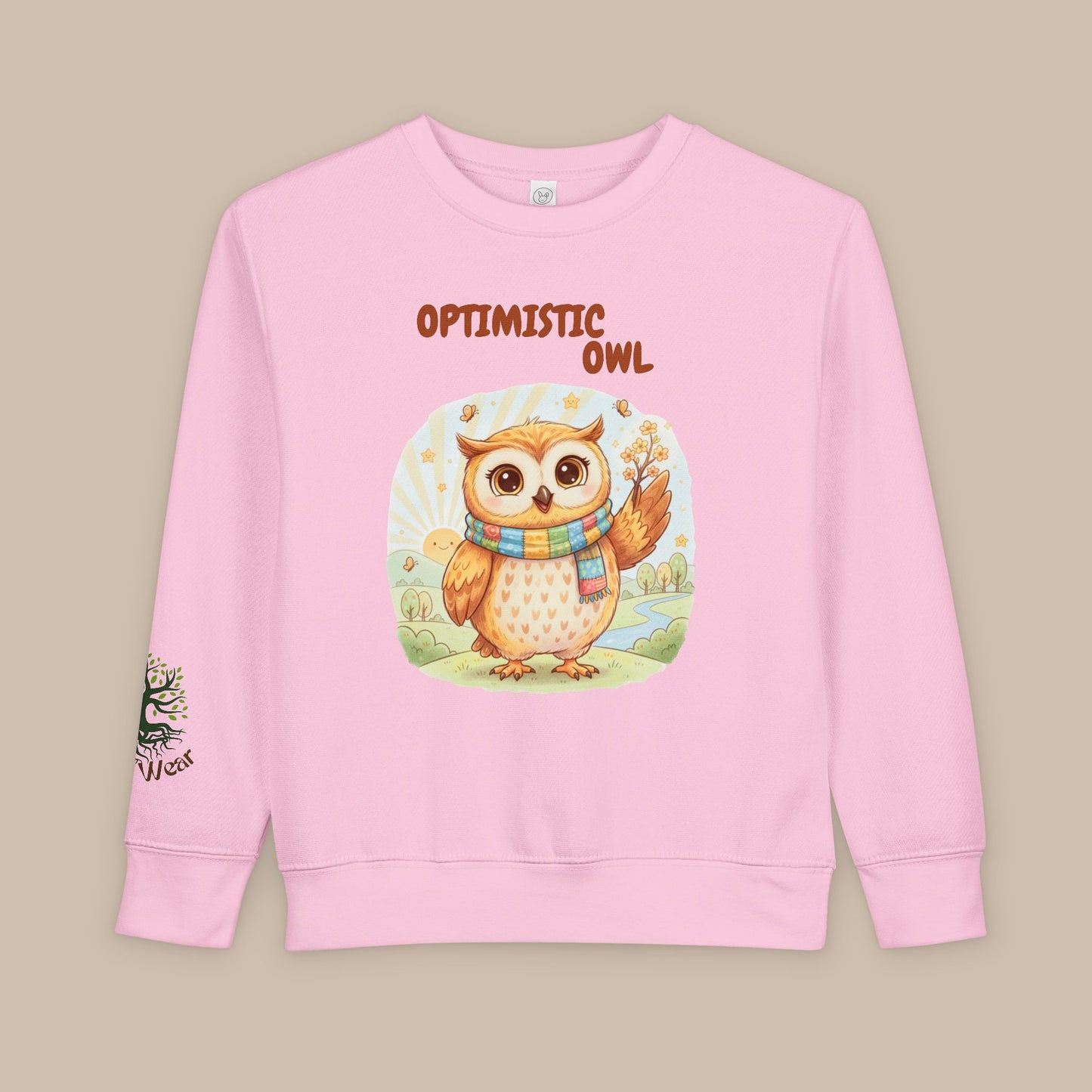 Toddler Sweatshirt - Optimistic Owl