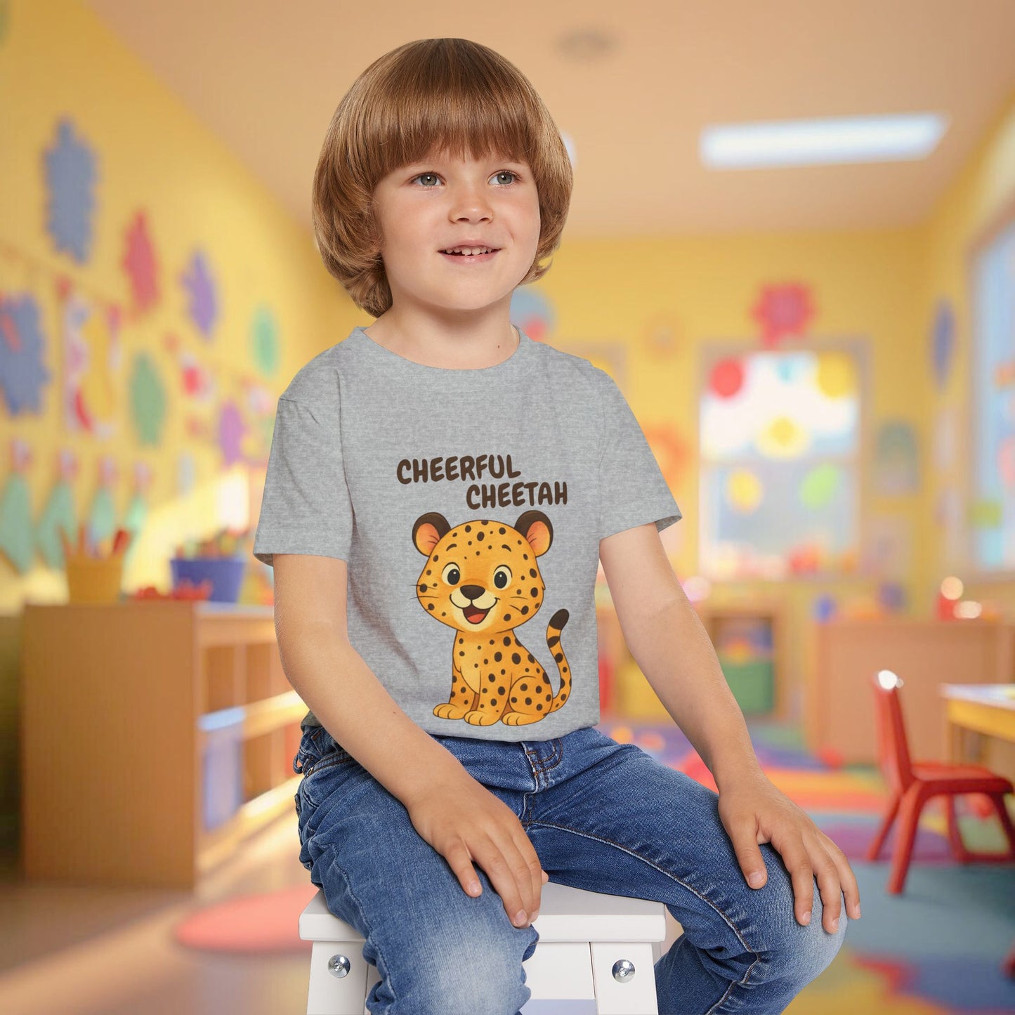 Toddler Tee - Cheerful Cheetah