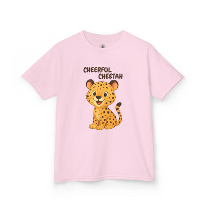 Comfy Kids Tee - Cheerful Cheetah