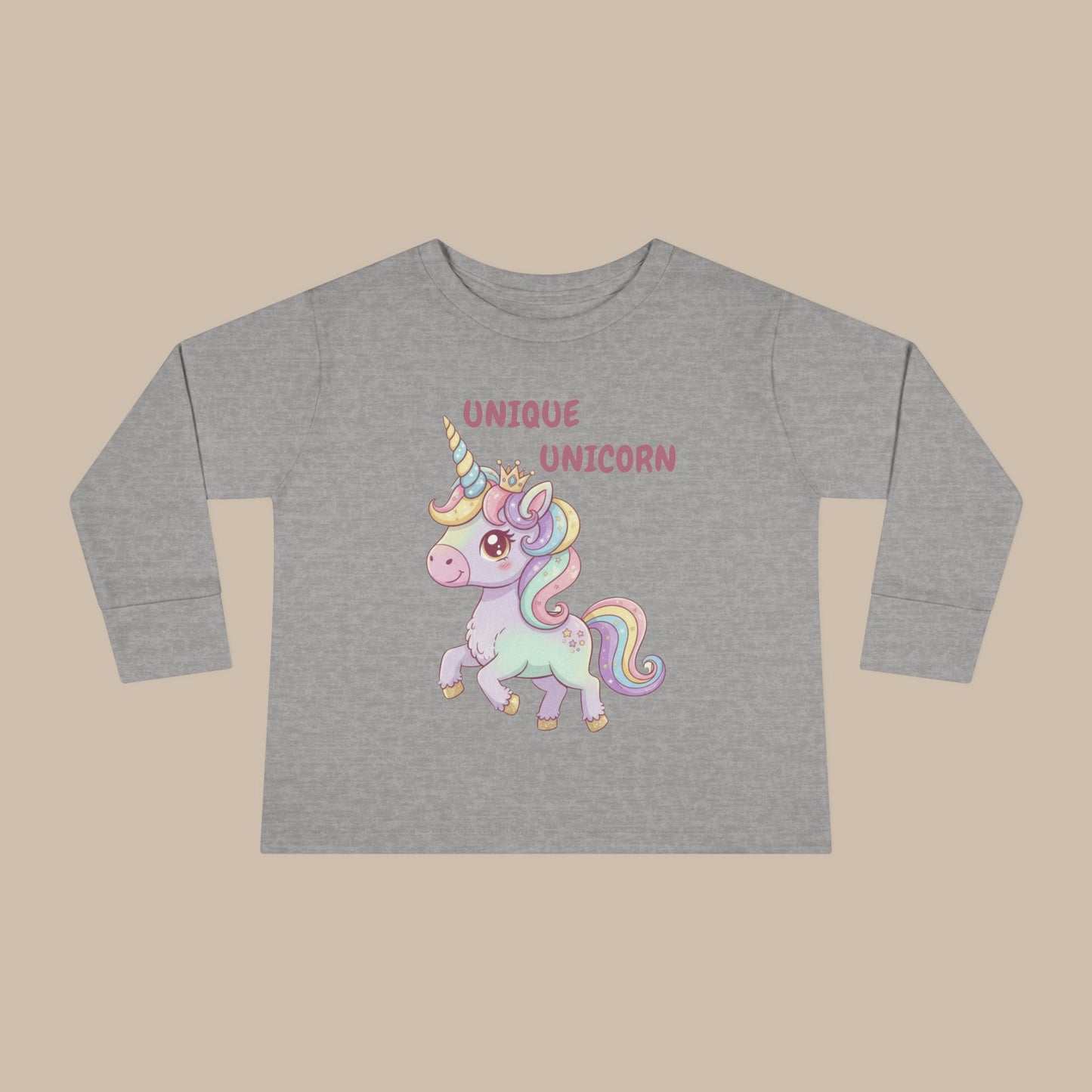Toddler Long Sleeve Tee - Unique Unicorn