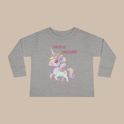 Toddler Long Sleeve Tee - Unique Unicorn