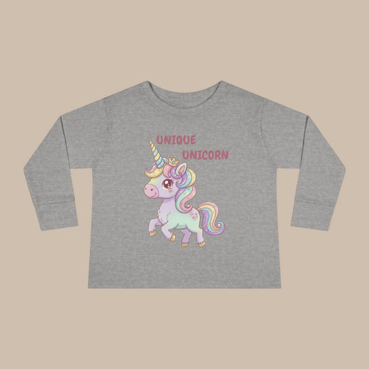 Toddler Long Sleeve Tee - Unique Unicorn
