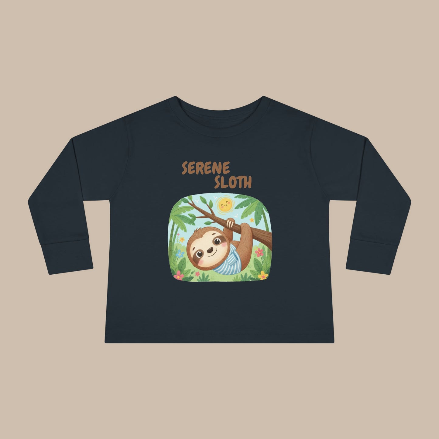 Toddler Long Sleeve Tee - Serene Sloth