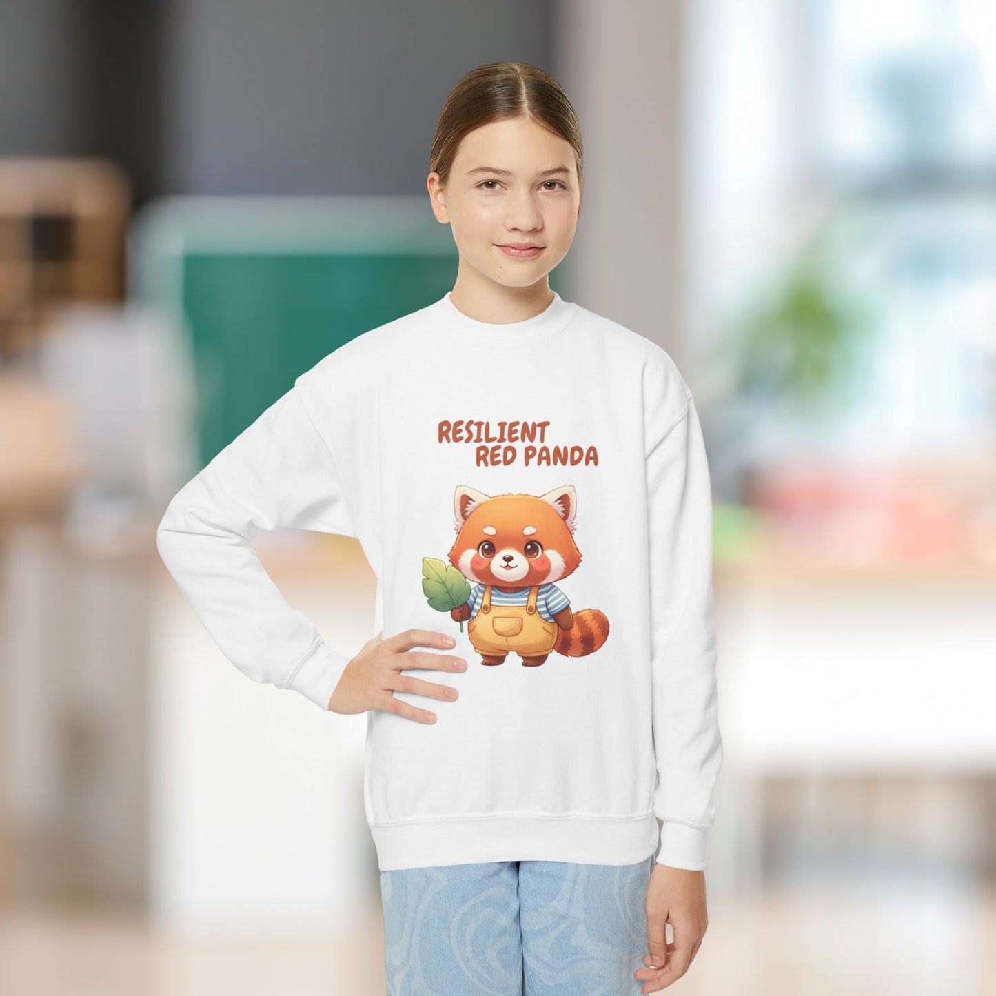 Comfy Kids Sweatshirt - Resilient Red Panda