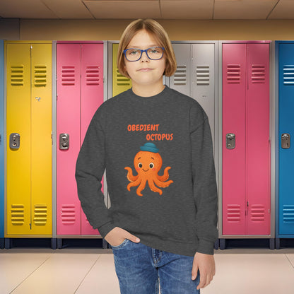 Comfy Kids Sweatshirt - Obedient Octopus