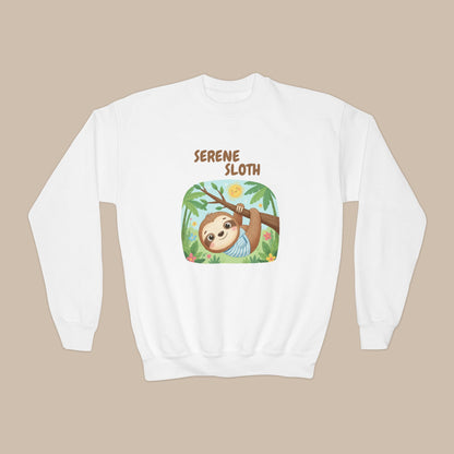 Comfy Kids Sweatshirt - Serene Sloth