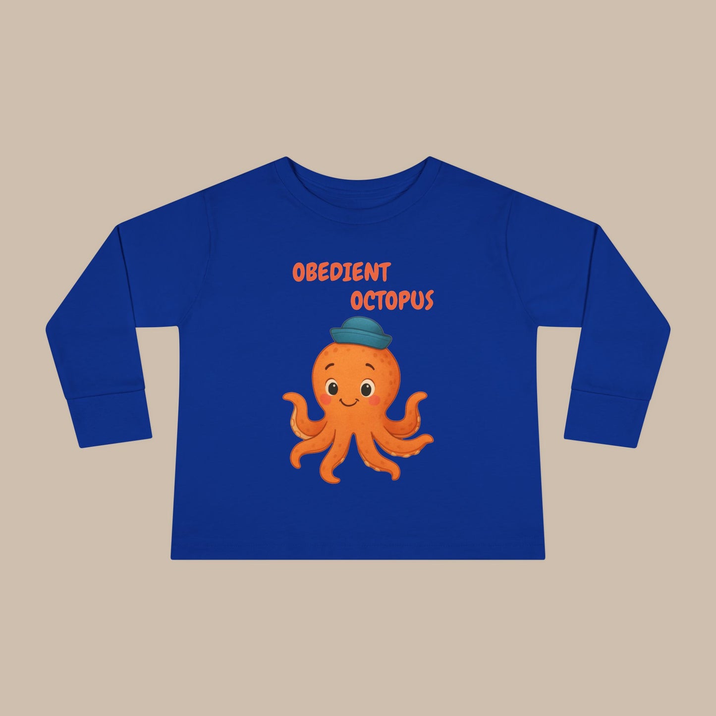 Toddler Long Sleeve Tee - Obedient Octopus
