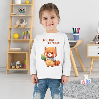 Toddler Long Sleeve Tee - Resilient Red Panda