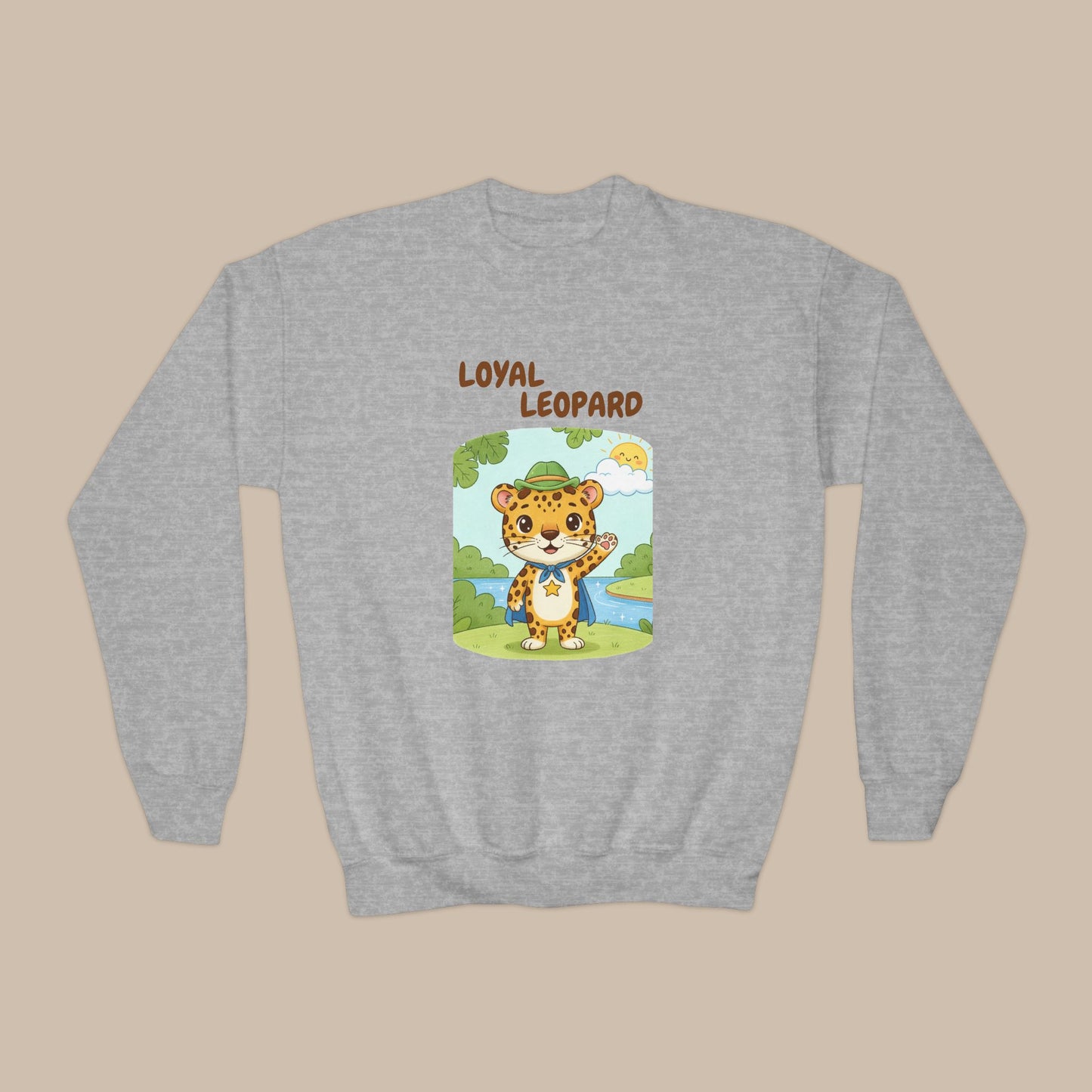 Comfy Kids Sweatshirt - Loyal Leopard