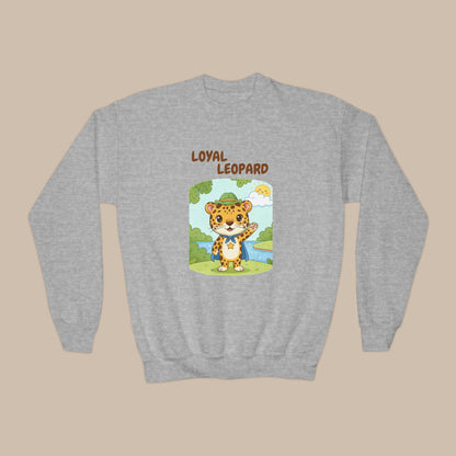 Comfy Kids Sweatshirt - Loyal Leopard