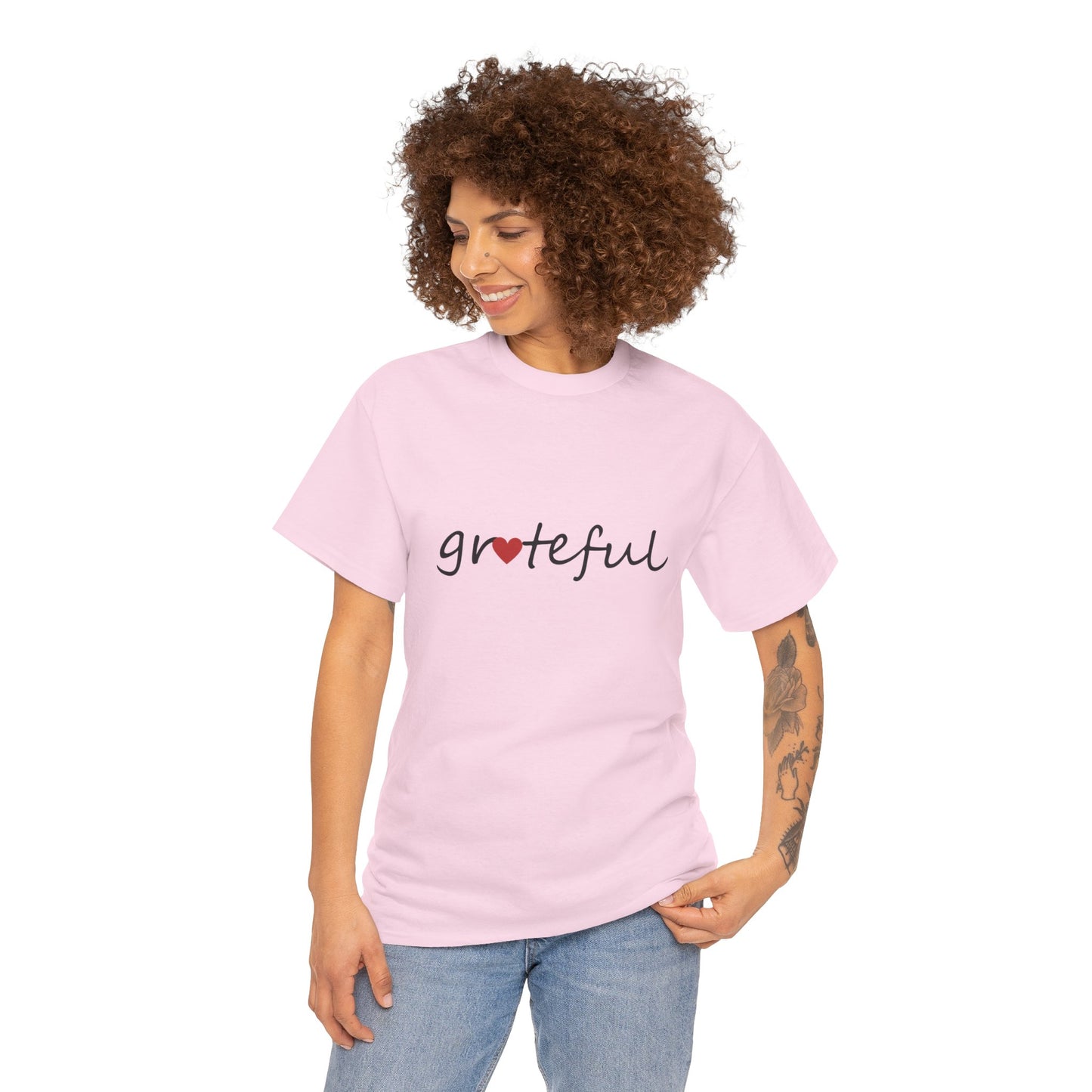 Comfy Cotton Tee - Grateful Heart