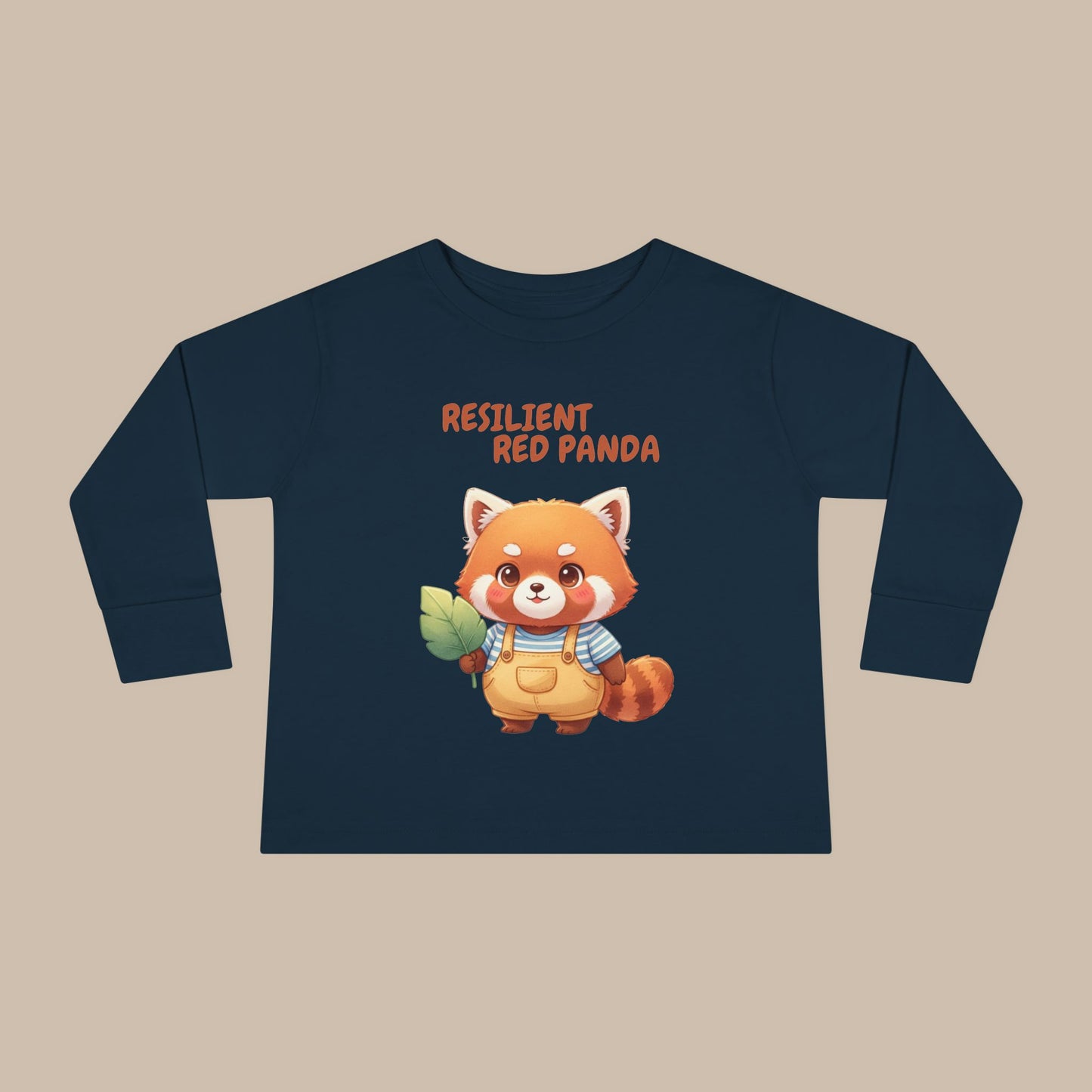 Toddler Long Sleeve Tee - Resilient Red Panda
