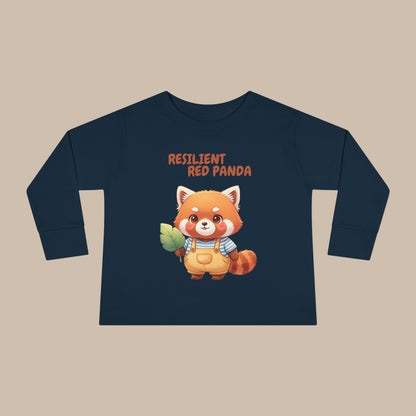 Toddler Long Sleeve Tee - Resilient Red Panda
