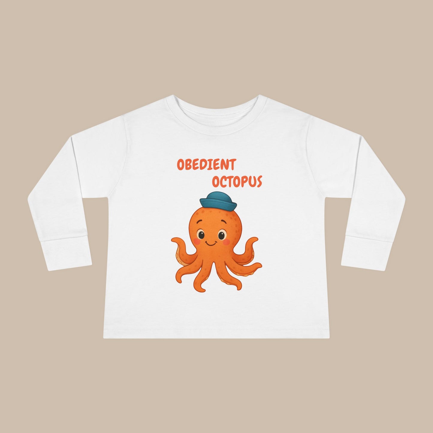 Toddler Long Sleeve Tee - Obedient Octopus