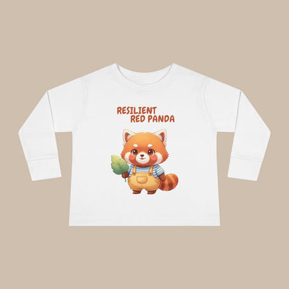 Toddler Long Sleeve Tee - Resilient Red Panda