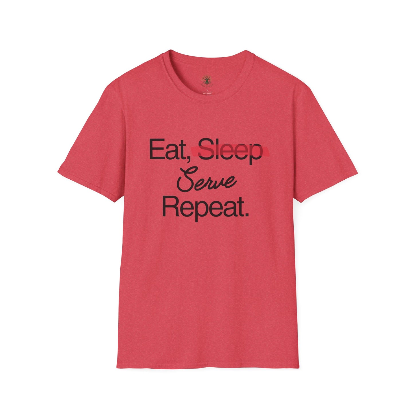 Soft & Stylish Tee - Eat, Serve, Repeat