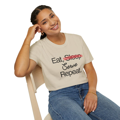 Soft & Stylish Tee - Eat, Serve, Repeat