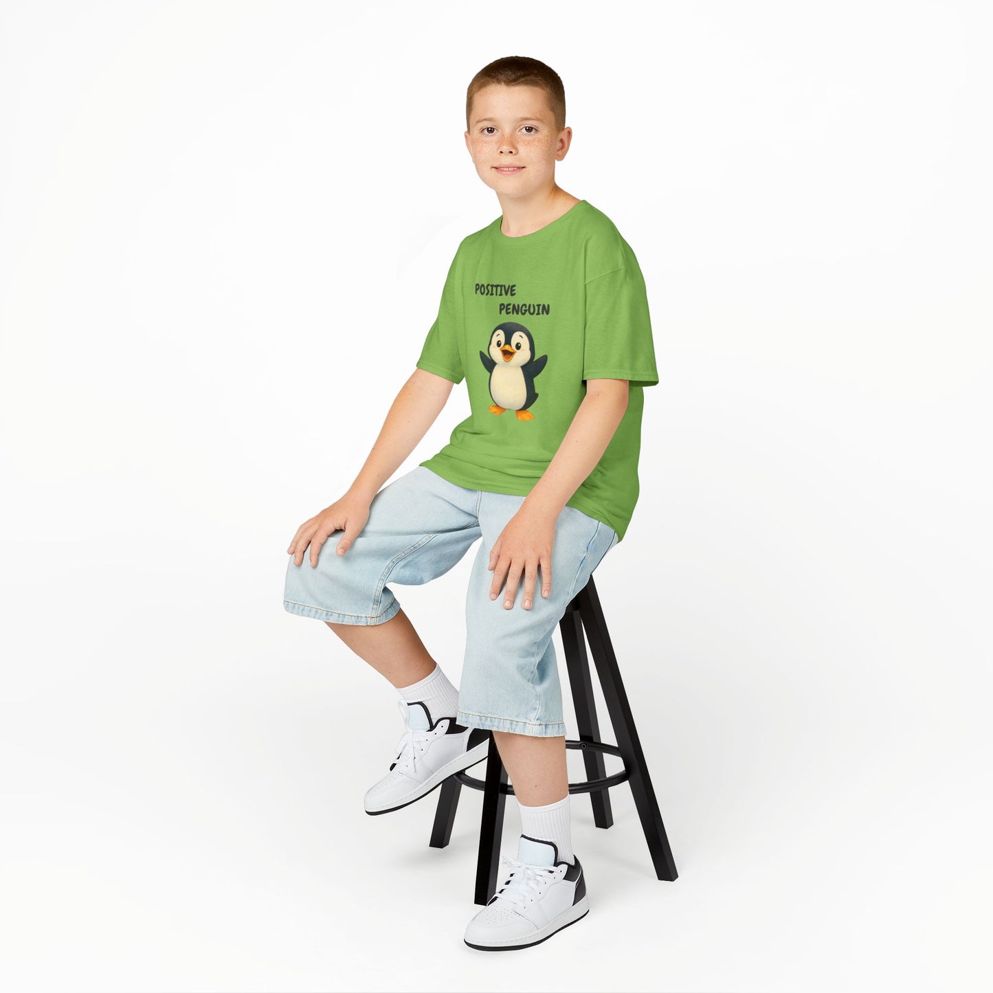 Comfy Kids Tee - Positive Penguin