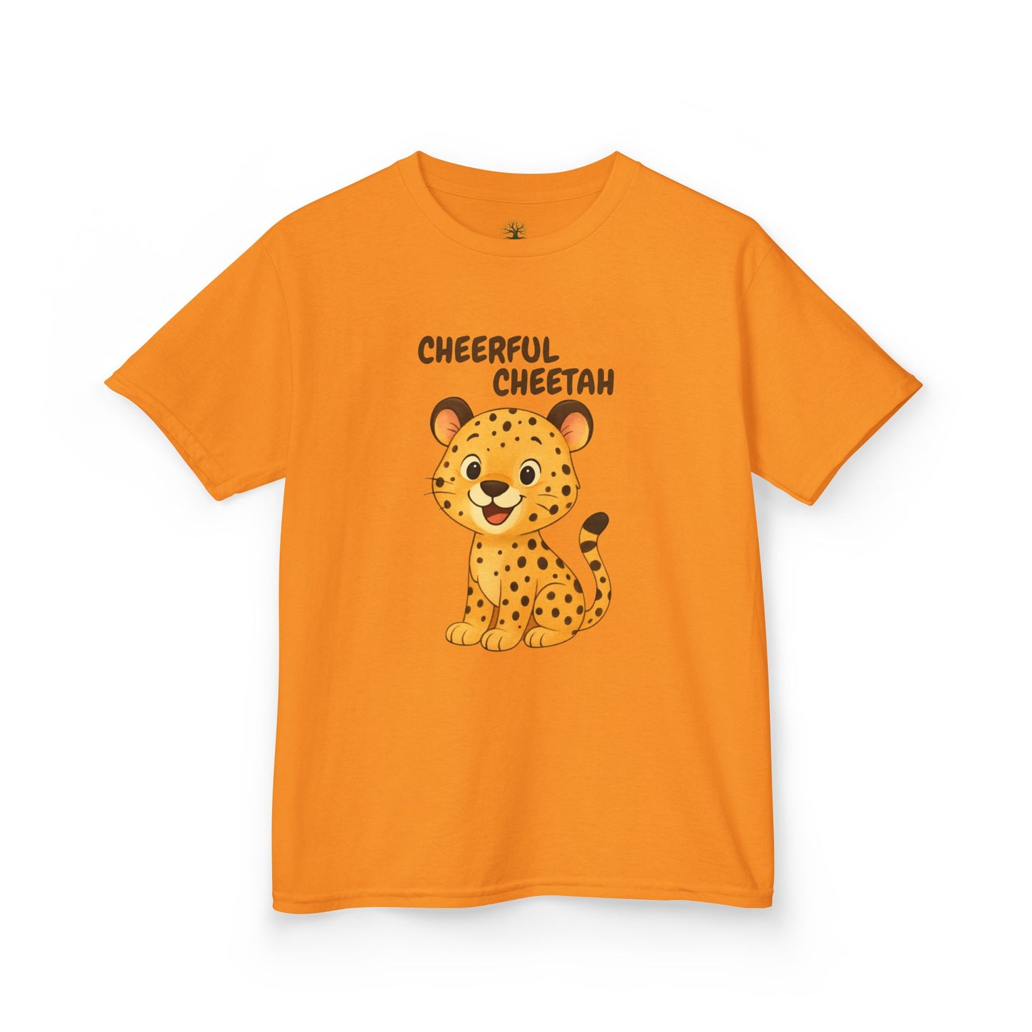 Comfy Kids Tee - Cheerful Cheetah
