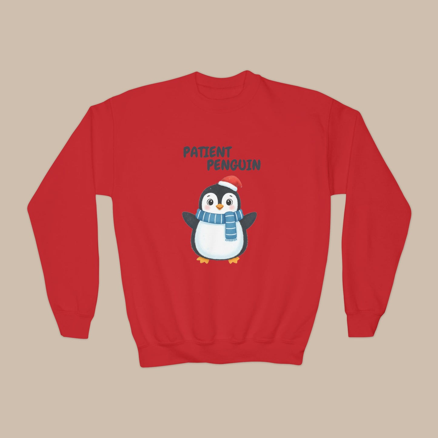 Comfy Kids Sweatshirt - Patient Penguin
