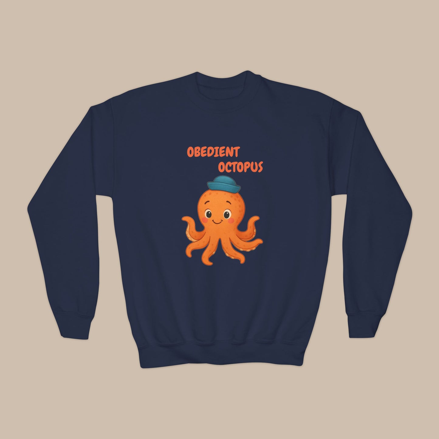 Comfy Kids Sweatshirt - Obedient Octopus