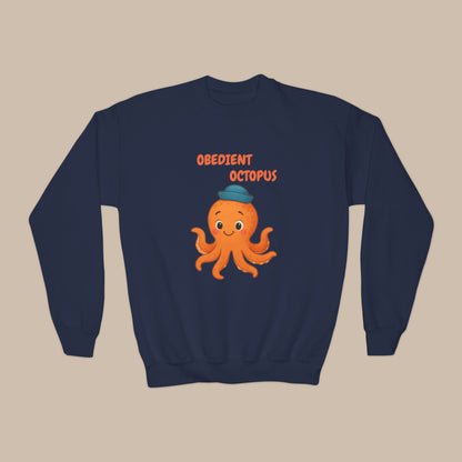 Comfy Kids Sweatshirt - Obedient Octopus