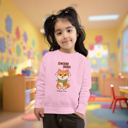 Toddler Sweatshirt - Sincere Shiba - Always True