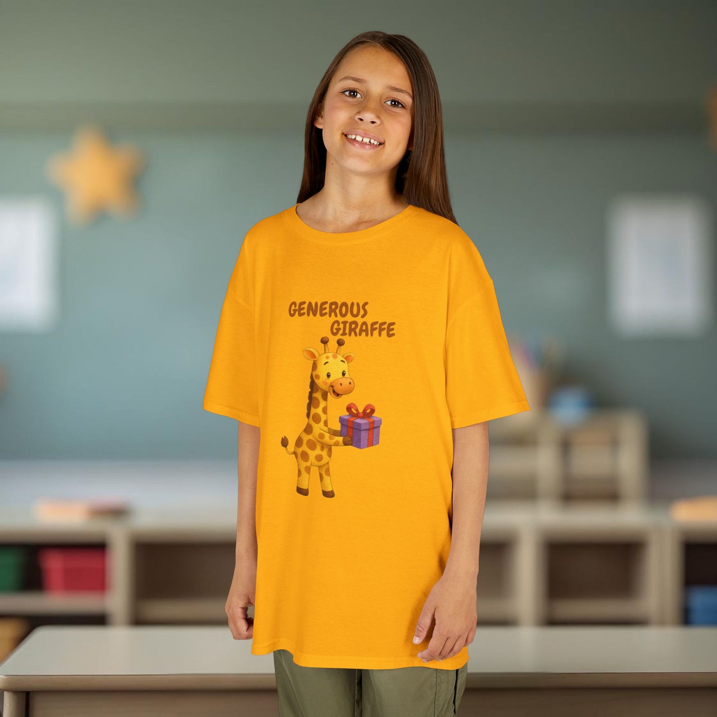 Comfy Kids Tee - Generous Giraffe