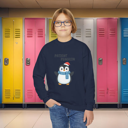 Comfy Kids Sweatshirt - Patient Penguin