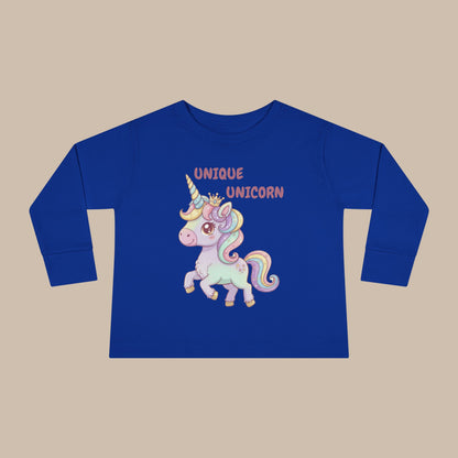 Toddler Long Sleeve Tee - Unique Unicorn