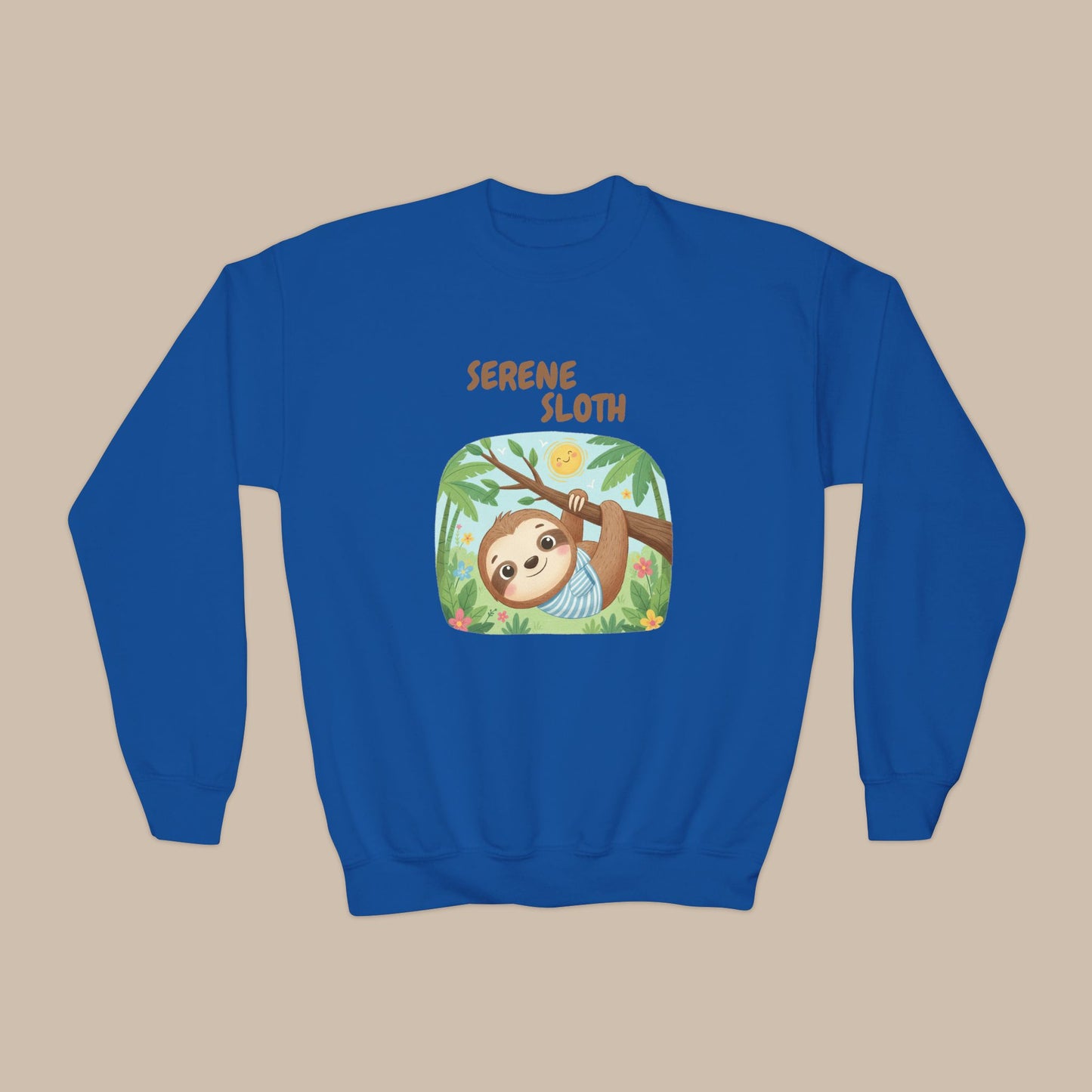 Comfy Kids Sweatshirt - Serene Sloth