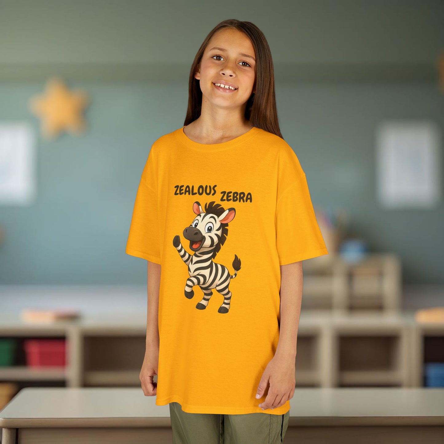 Comfy Kids Tee - Zealous Zebra