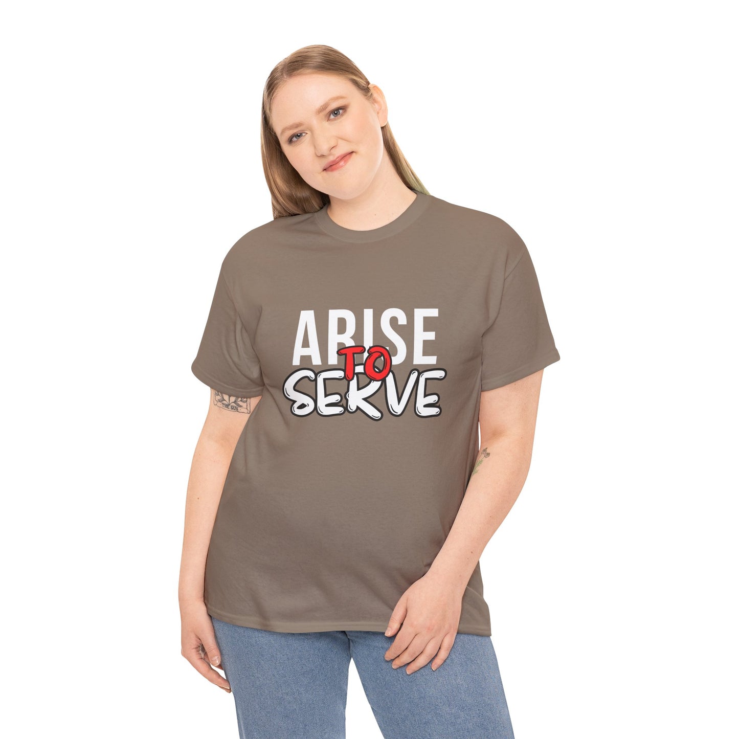Comfy Cotton Tee - Arise to Serve