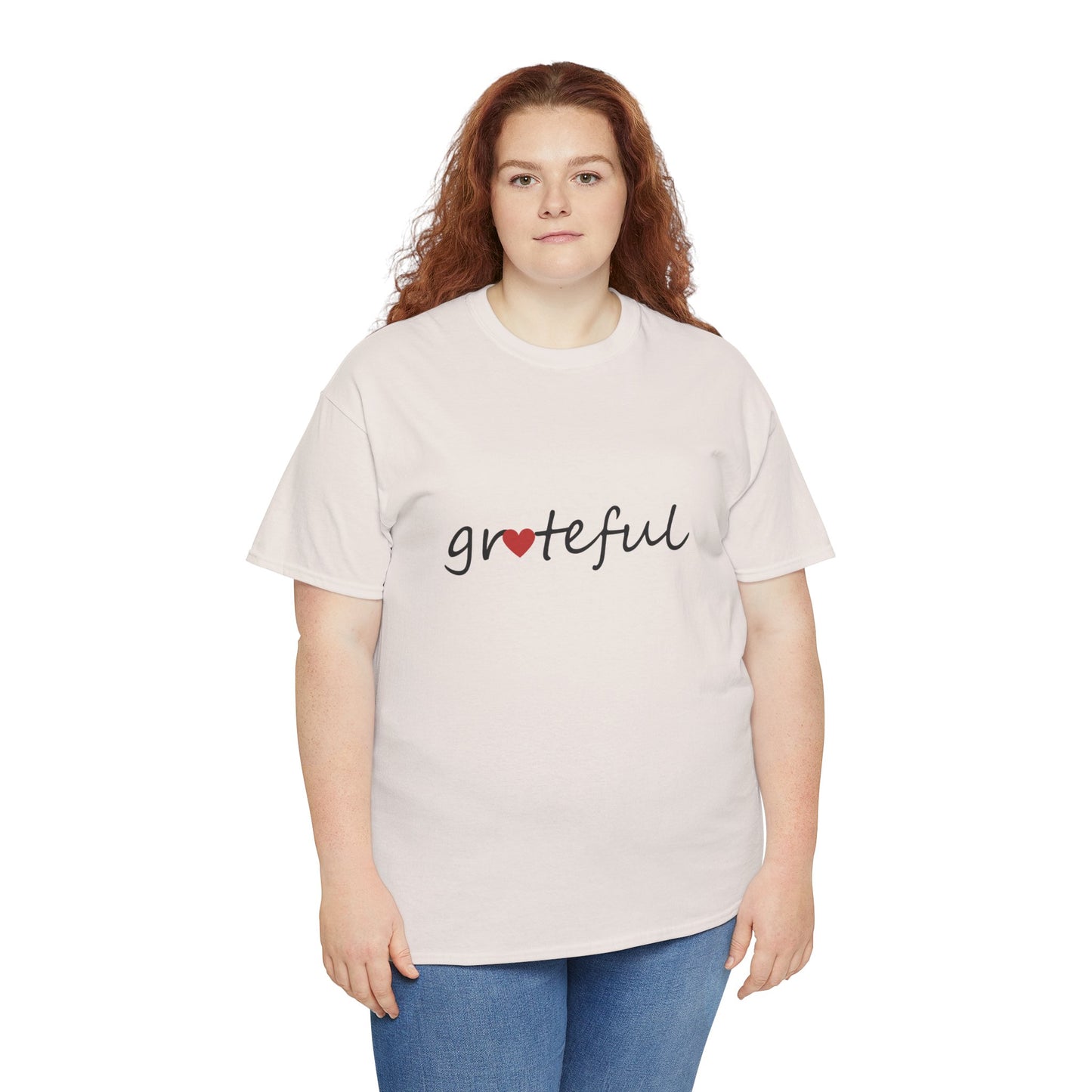 Comfy Cotton Tee - Grateful Heart