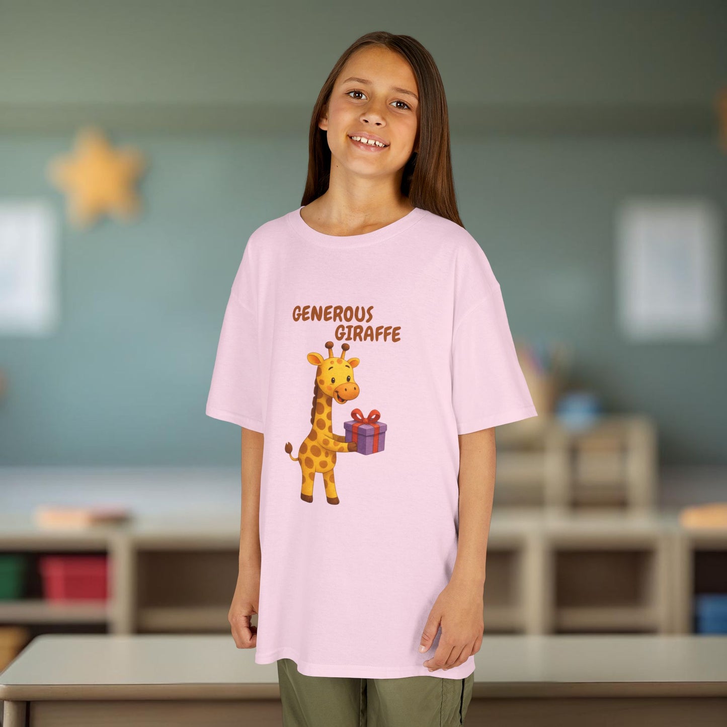 Comfy Kids Tee - Generous Giraffe