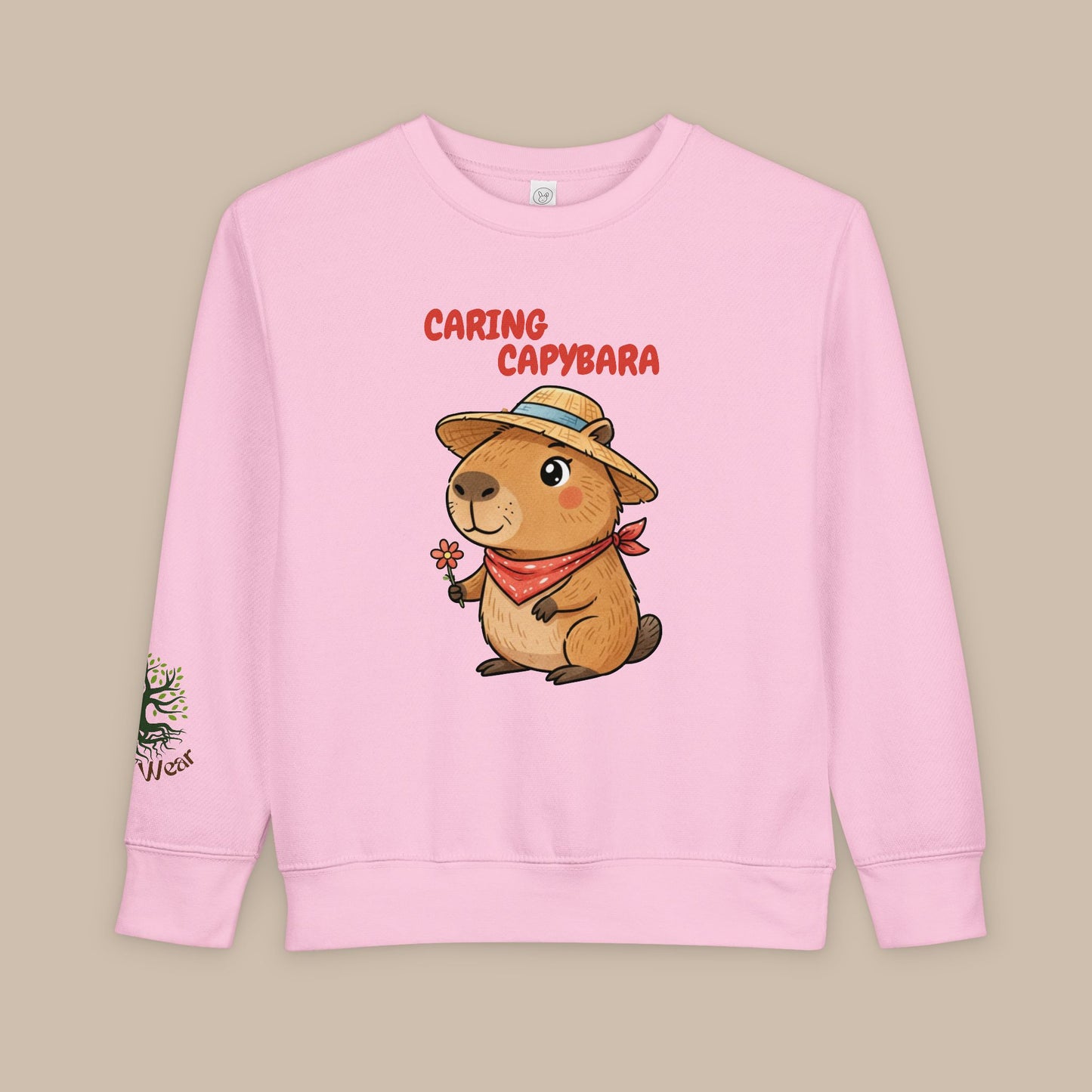 Toddler Sweatshirt - Caring Capybara