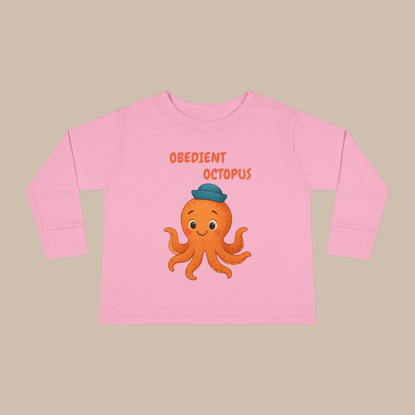 Toddler Long Sleeve Tee - Obedient Octopus